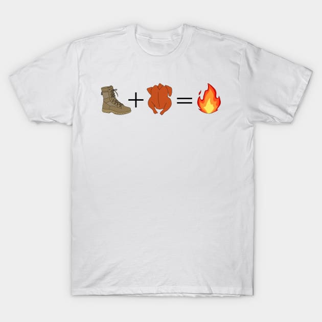 Chicken Kicker T-Shirt by haughtdamn